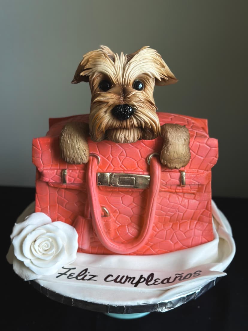 A dog in a purse 